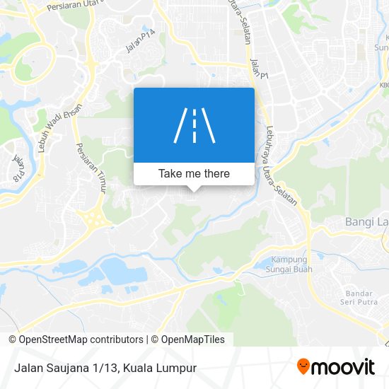 Jalan Saujana 1/13 map