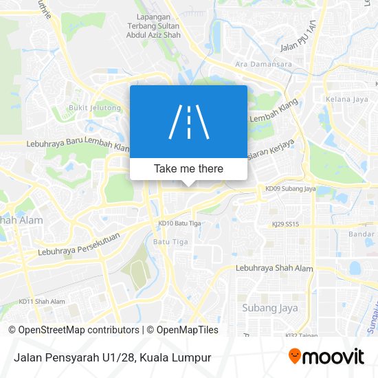 Jalan Pensyarah U1/28 map