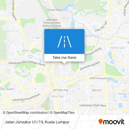 Jalan Juruukur U1/19 map