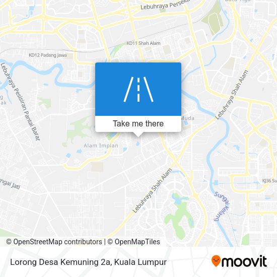 Lorong Desa Kemuning 2a map