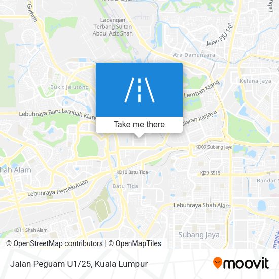 Peta Jalan Peguam U1/25
