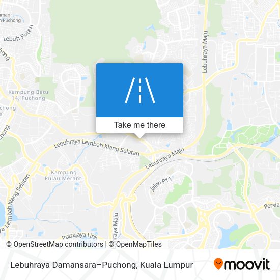 Peta Lebuhraya Damansara–Puchong
