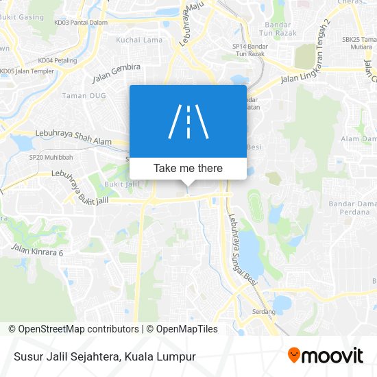 Susur Jalil Sejahtera map