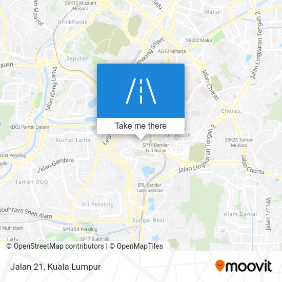 Jalan 21 map