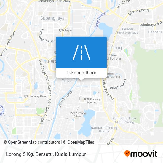Peta Lorong 5 Kg. Bersatu