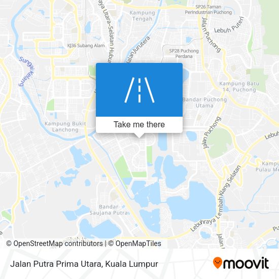 Peta Jalan Putra Prima Utara