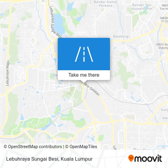 Lebuhraya Sungai Besi map