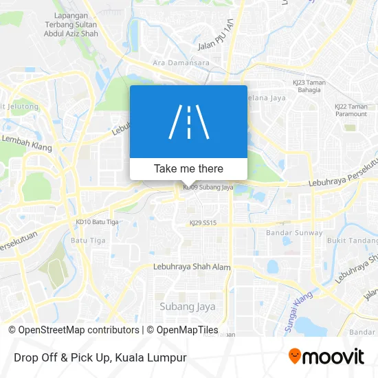 Drop Off & Pick Up map