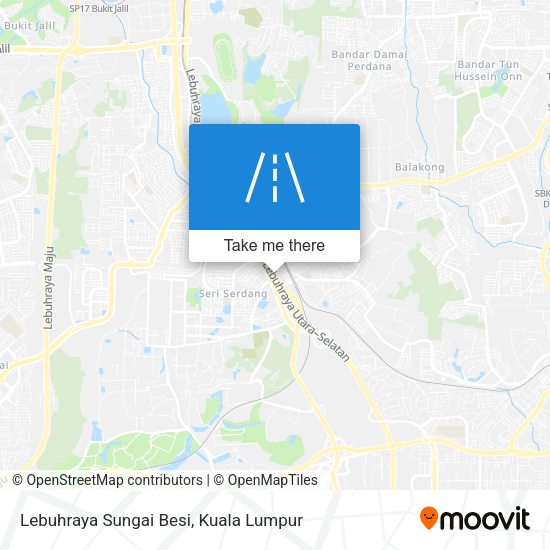 Lebuhraya Sungai Besi map