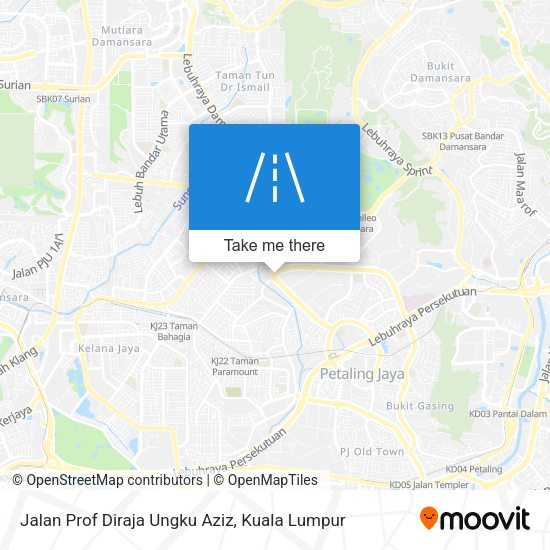 Peta Jalan Prof Diraja Ungku Aziz