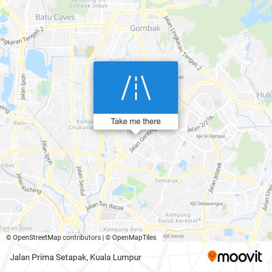 Peta Jalan Prima Setapak