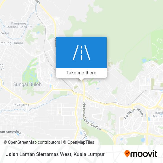 Jalan Laman Sierramas West map