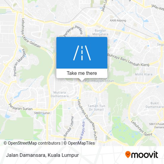 Jalan Damansara map
