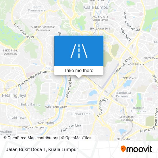 Peta Jalan Bukit Desa 1