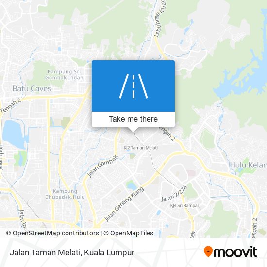 Jalan Taman Melati map