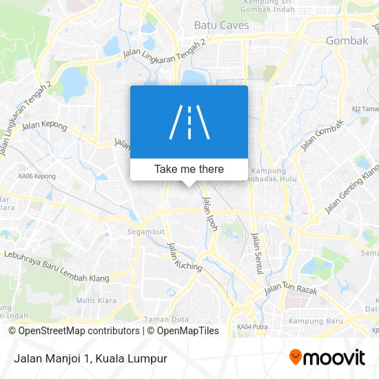 Peta Jalan Manjoi 1