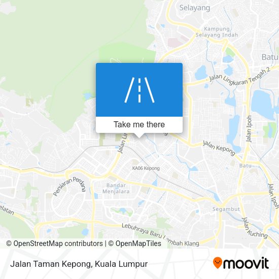 Jalan Taman Kepong map