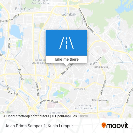 Peta Jalan Prima Setapak 1