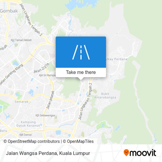 Jalan Wangsa Perdana map