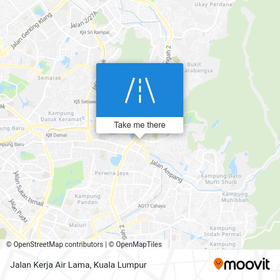 Peta Jalan Kerja Air Lama