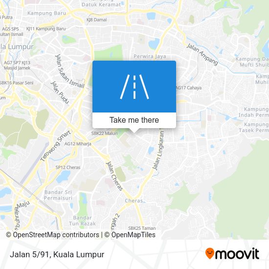 Jalan 5/91 map