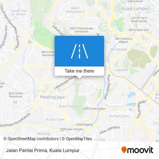 Jalan Pantai Prima map