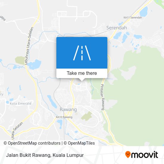 Peta Jalan Bukit Rawang