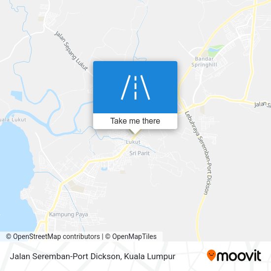 Peta Jalan Seremban-Port Dickson