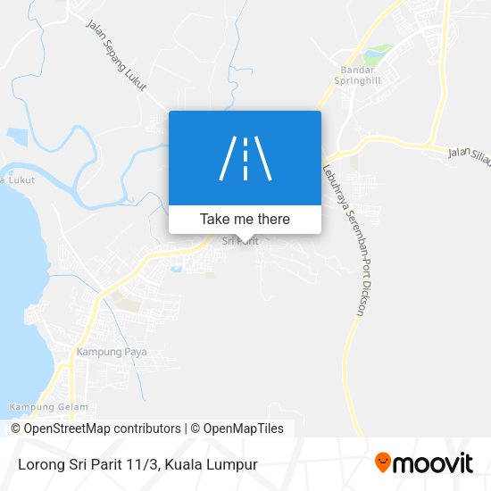 Peta Lorong Sri Parit 11/3
