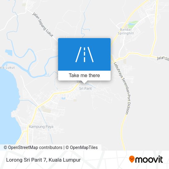 Lorong Sri Parit 7 map