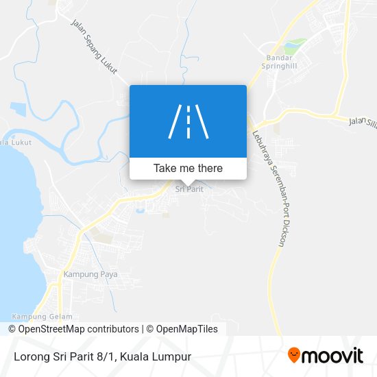 Lorong Sri Parit 8/1 map