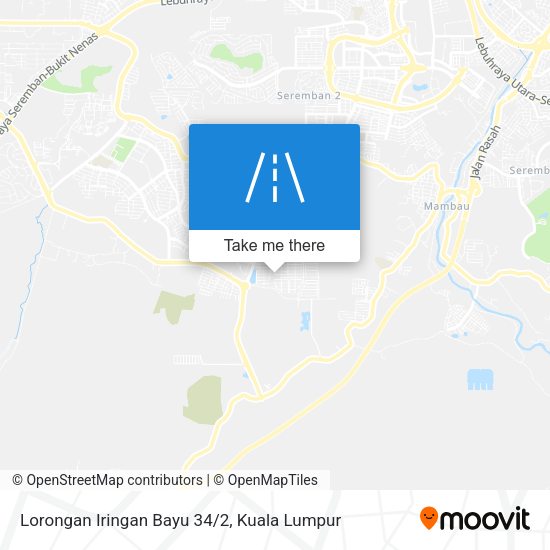 Peta Lorongan Iringan Bayu 34/2