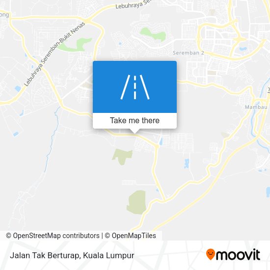 Jalan Tak Berturap map
