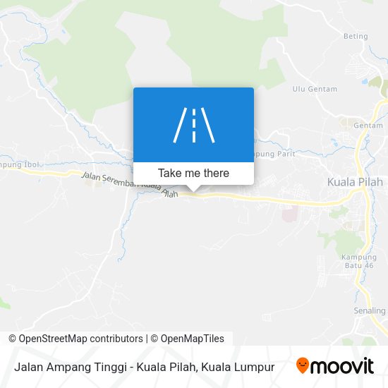 Peta Jalan Ampang Tinggi - Kuala Pilah