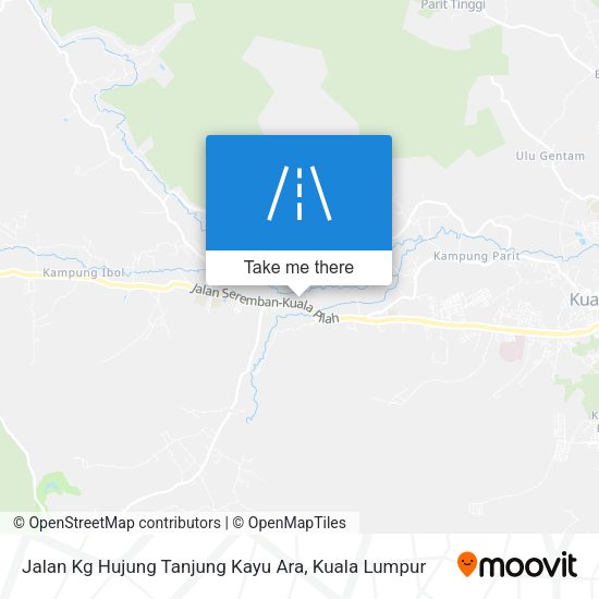 Jalan Kg Hujung Tanjung Kayu Ara map