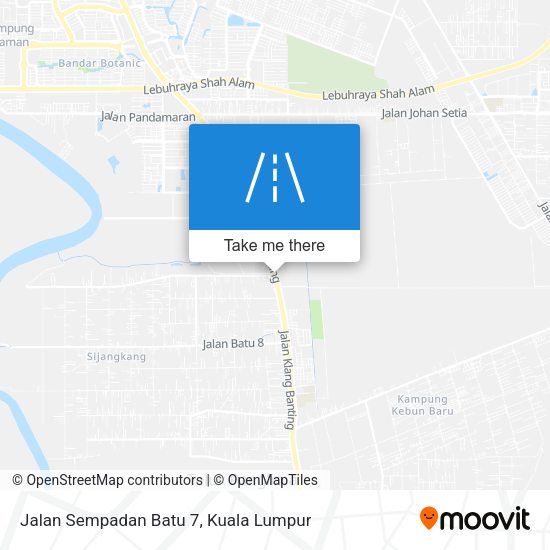 Jalan Sempadan Batu 7 map