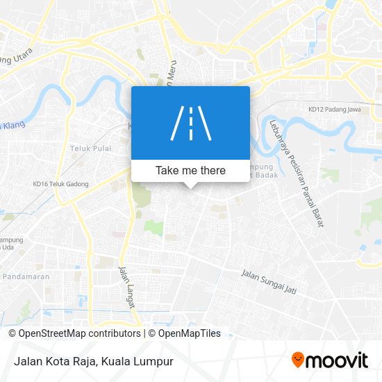 Jalan Kota Raja map