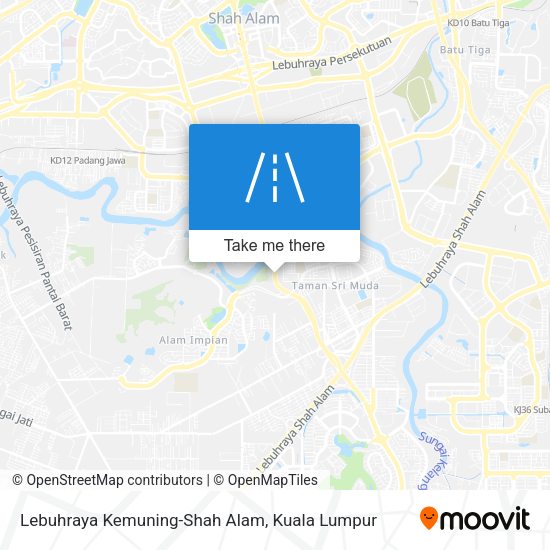 Peta Lebuhraya Kemuning-Shah Alam