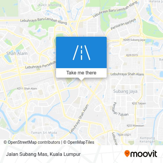 Jalan Subang Mas map