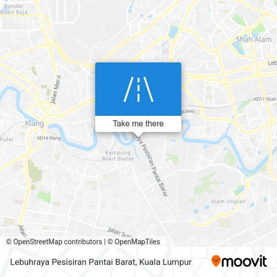 Lebuhraya Pesisiran Pantai Barat map