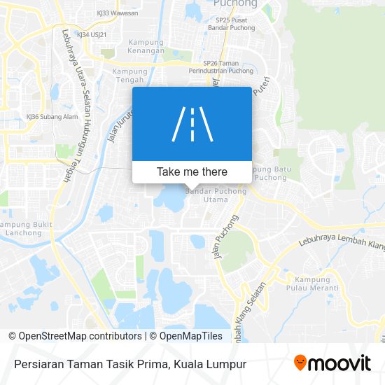 Peta Persiaran Taman Tasik Prima