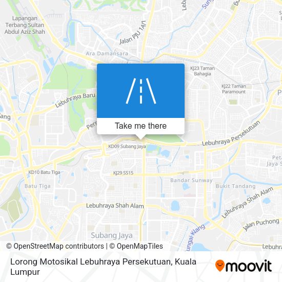 Peta Lorong Motosikal Lebuhraya Persekutuan