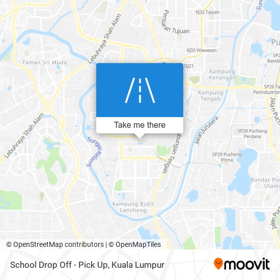 School Drop Off - Pick Up map