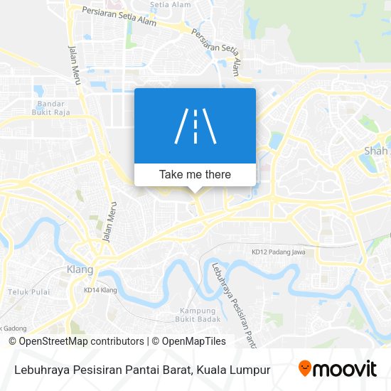Peta Lebuhraya Pesisiran Pantai Barat