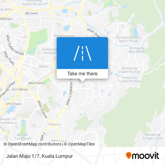 Jalan Maju 1/7 map