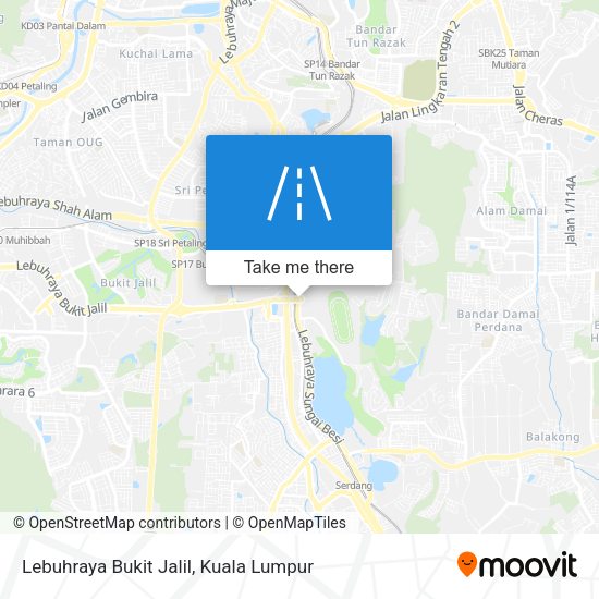 Peta Lebuhraya Bukit Jalil