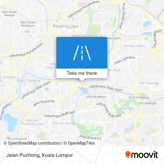 Jalan Puchong map