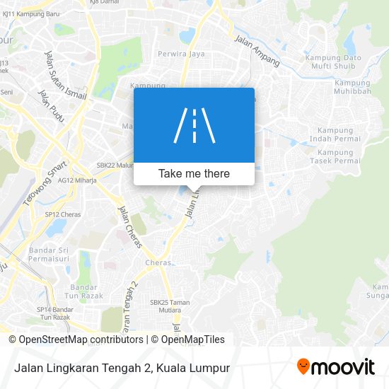 Jalan Lingkaran Tengah 2 map