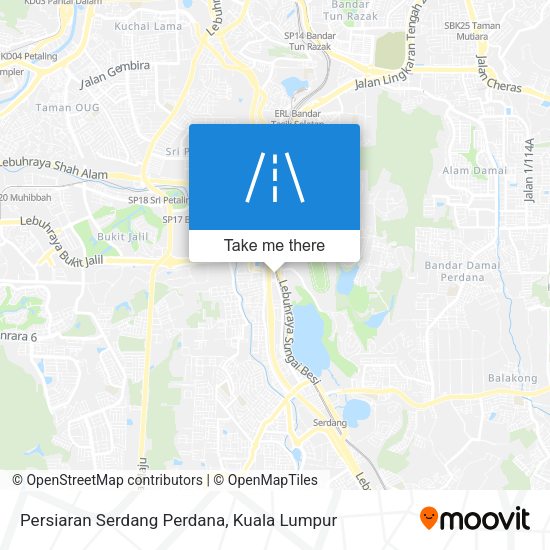 Persiaran Serdang Perdana map