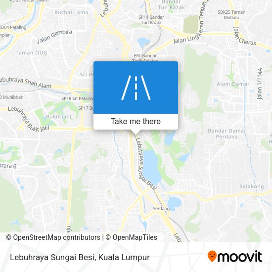 Lebuhraya Sungai Besi map